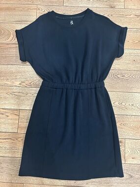 Lou & Grey Black Scubasoft Mini Pocket Dress